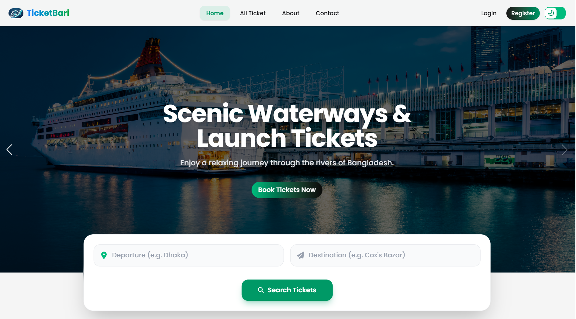 Ticket Booking Management System project preview